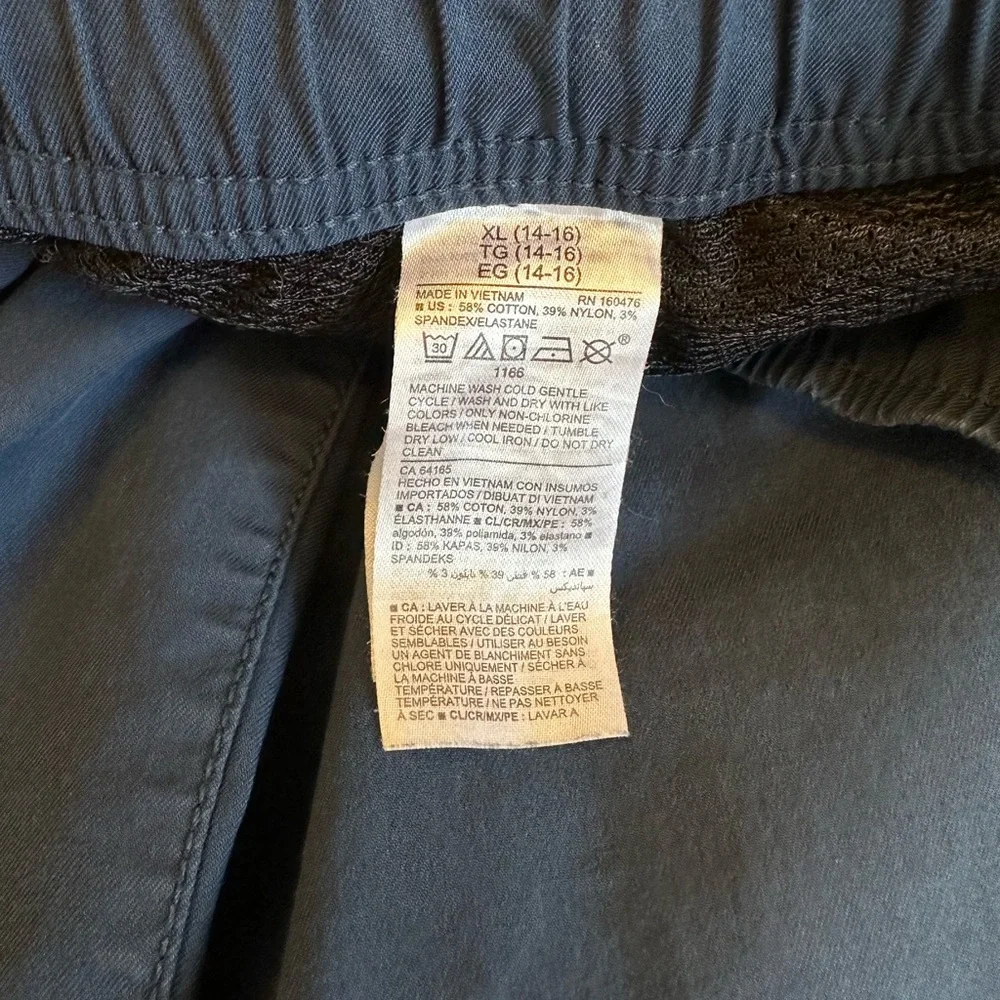 Old Navy Go Dry boys jogger twill khaki pants THREE pairs XL 14/16 - Picture 5 of 7